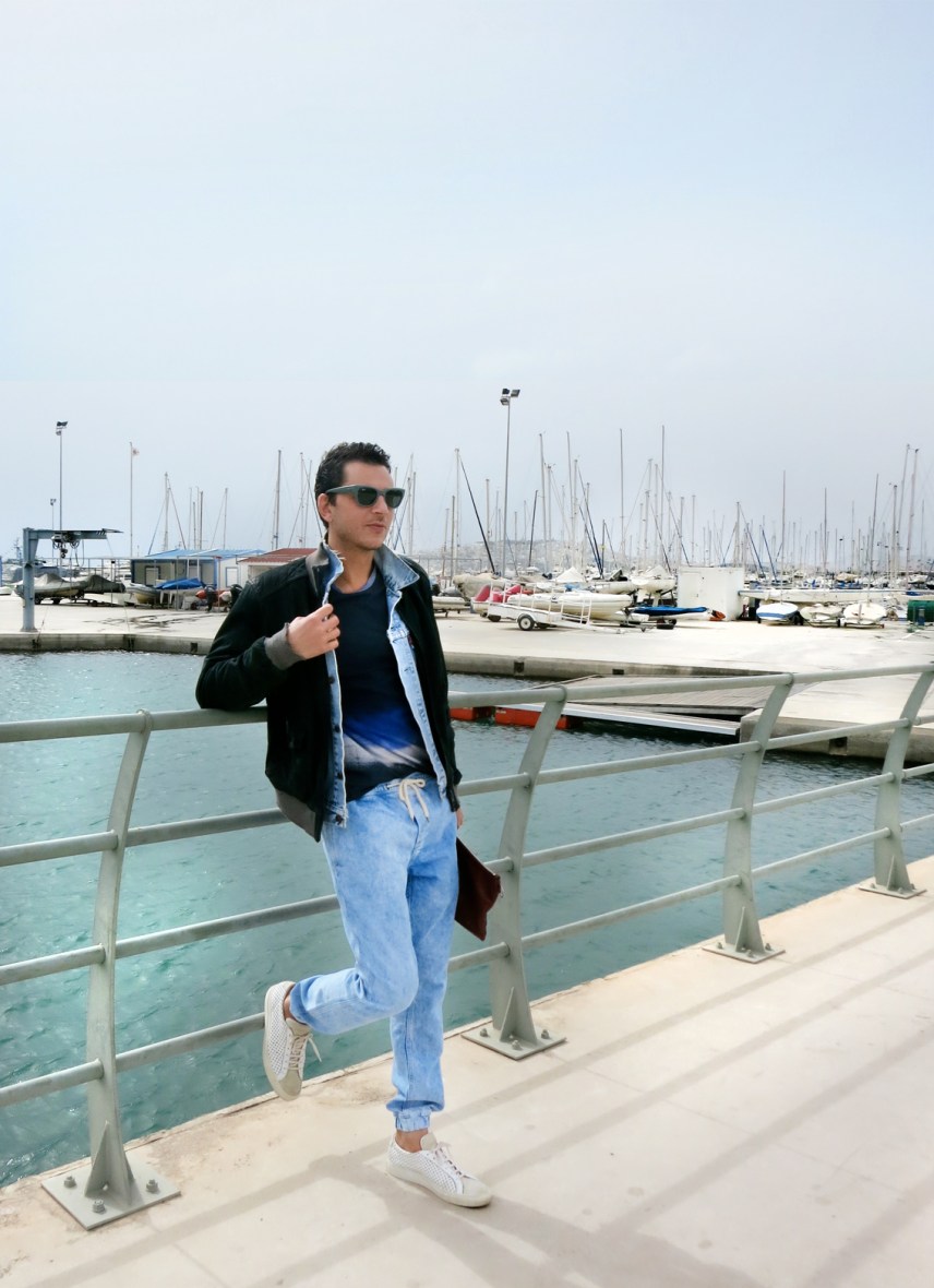 Topman bleached denim