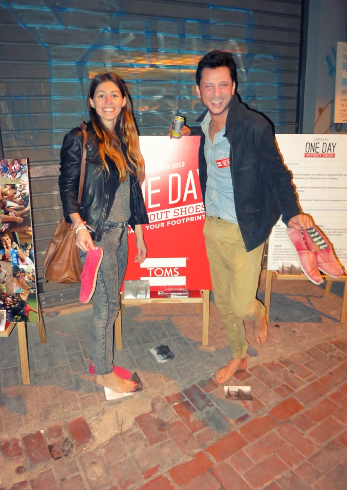 one day without shoes TOMS ATHENS