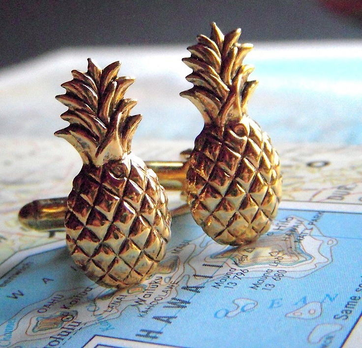 pineapple_cufflinks