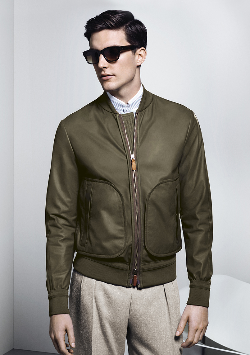 Canali-SS16-collection-dark-green-jacket